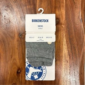 Birkenstock cotton split socks gray NWT